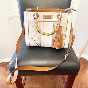 Aldo Women’s Purse. Long Strap or Short Wooden Handles. Crocodile/Leather